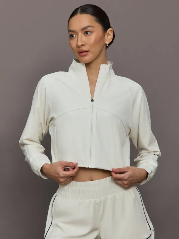 Nicole Cropped Jacket - Ecru sold by Carbon38