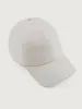Lo Linen Baseball Cap - Optic White Linen sold by Carbon38