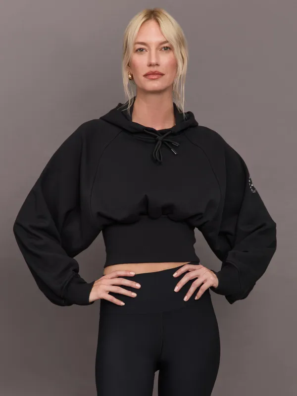 aSMC Sportswear Cropped Hoodie - Black sold by Carbon38