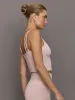 V-Neck Tank in Ribbed Melt - Lotus sold by Carbon38