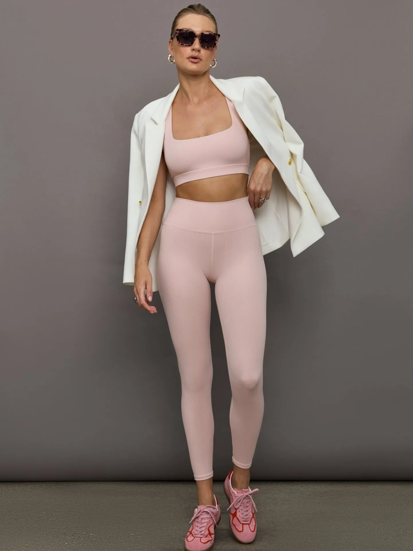 Racerback Bra in Ribbed Melt - Lotus sold by Carbon38 product image thumbnail 2