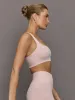 Racerback Bra in Ribbed Melt - Lotus sold by Carbon38