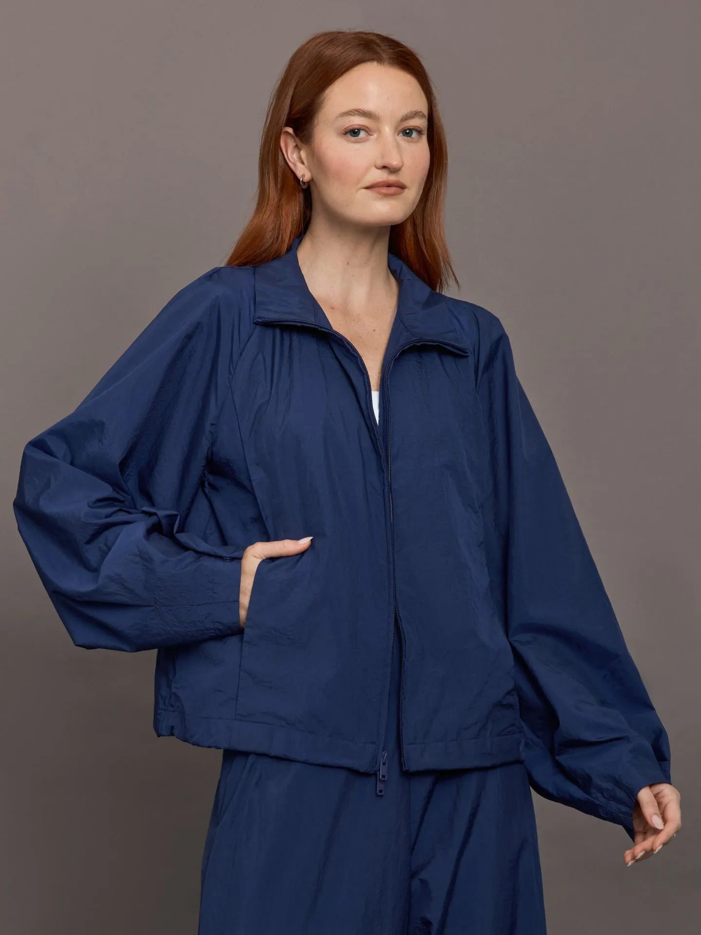 Ultralight Nylon Jacket - Dark Blue sold by Carbon38