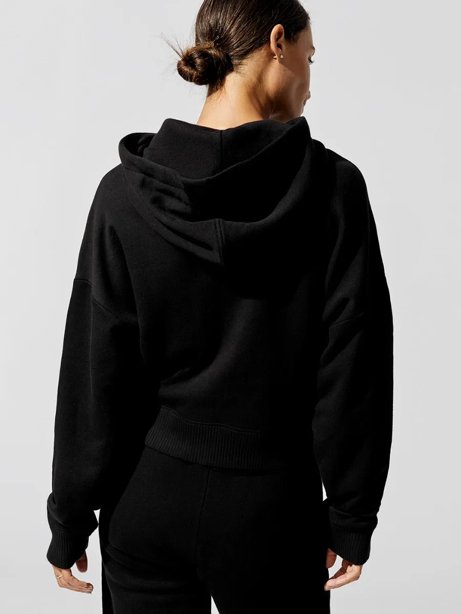 French Terry Hooded Sweatshirt - Black sold by Carbon38 product image thumbnail 2