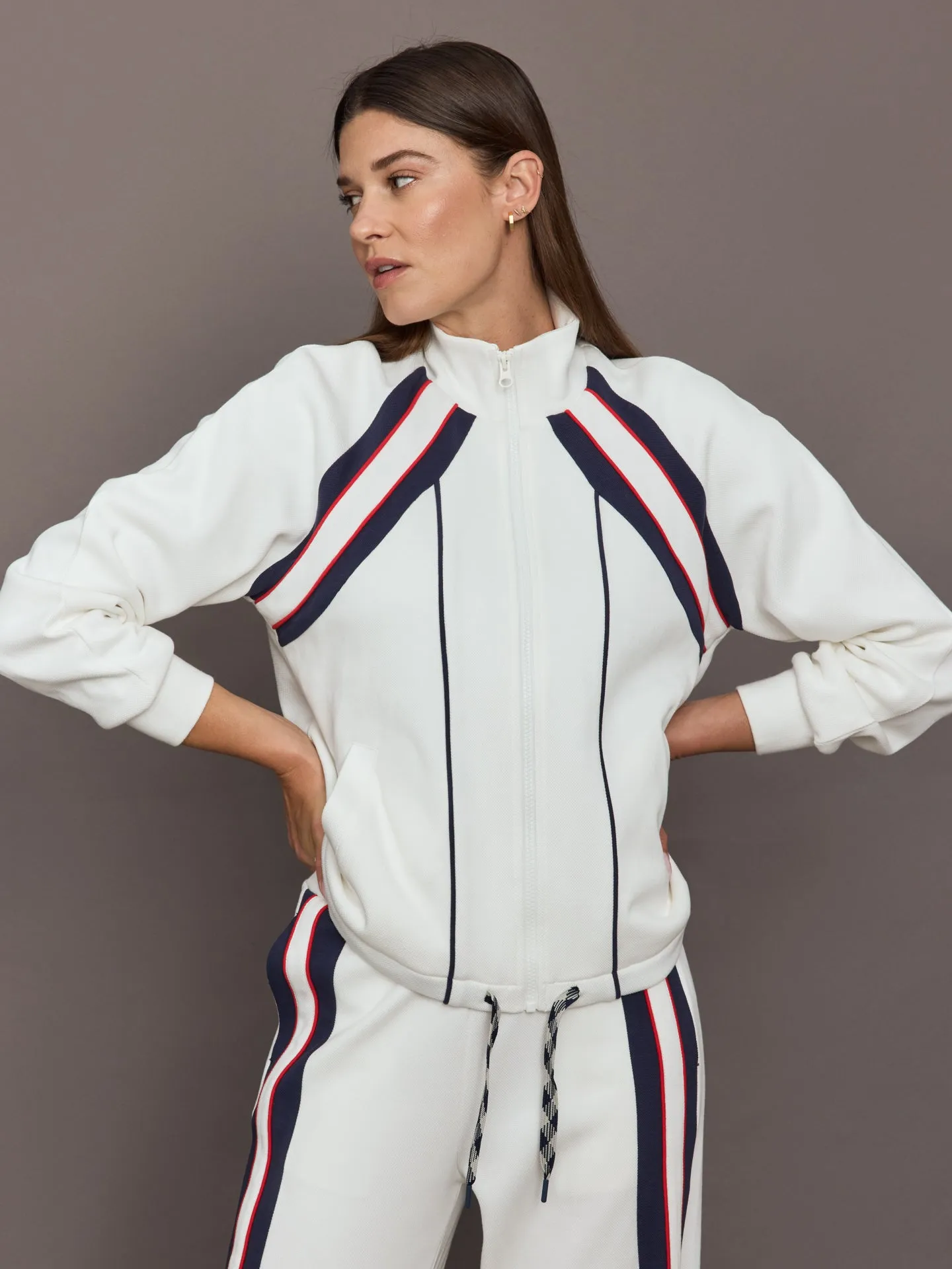 Pacific Morgan Zip Up Jacket - White sold by Carbon38