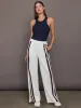 Pacific Wide Leg Cody Pant - White sold by Carbon38