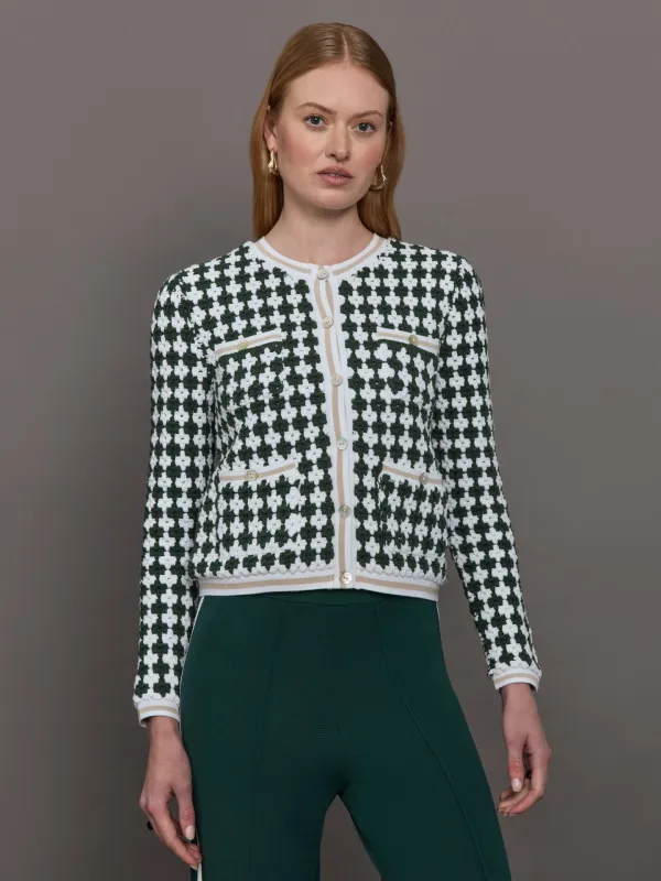 Portobello Crochet Cardigan - Green sold by Carbon38