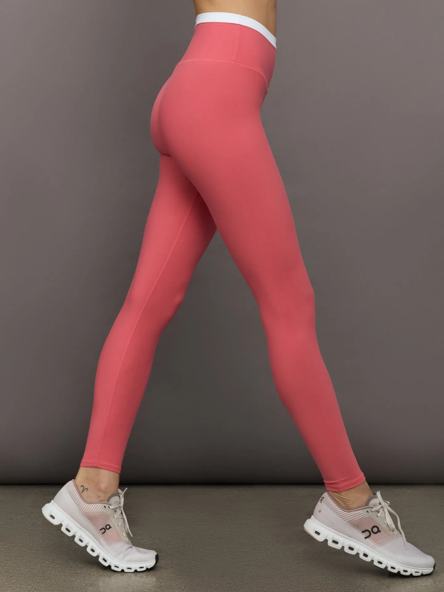 Contrast Waistband Legging in Melt - Rosewood / White sold by Carbon38 product image thumbnail 3