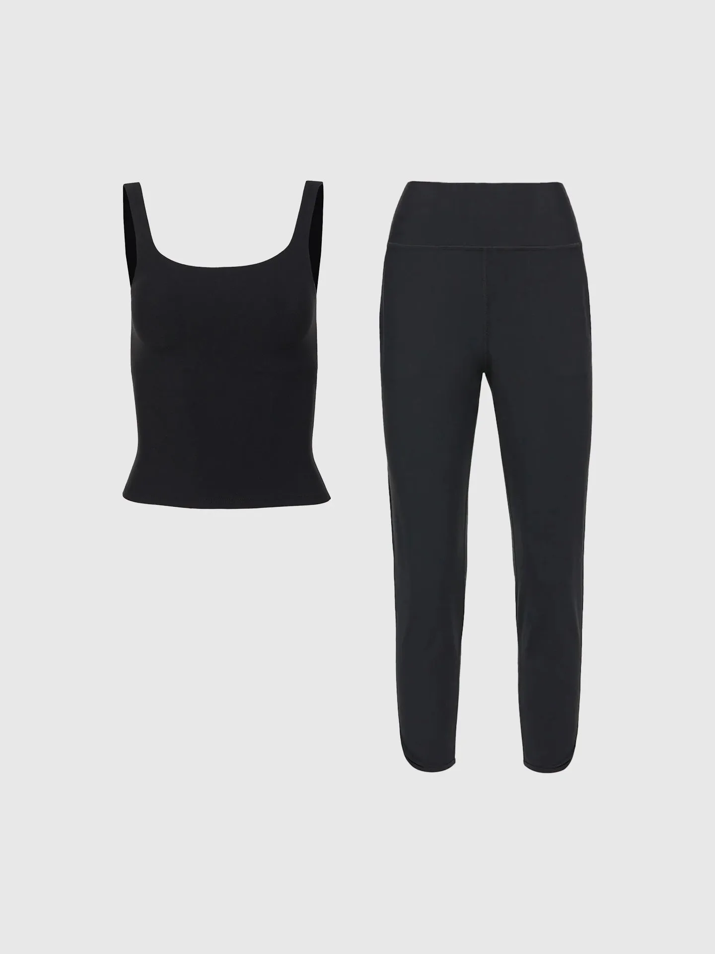 Wide Scoop Bra Tank & Jogger in Melt Bundle sold by Carbon38 product image thumbnail 3