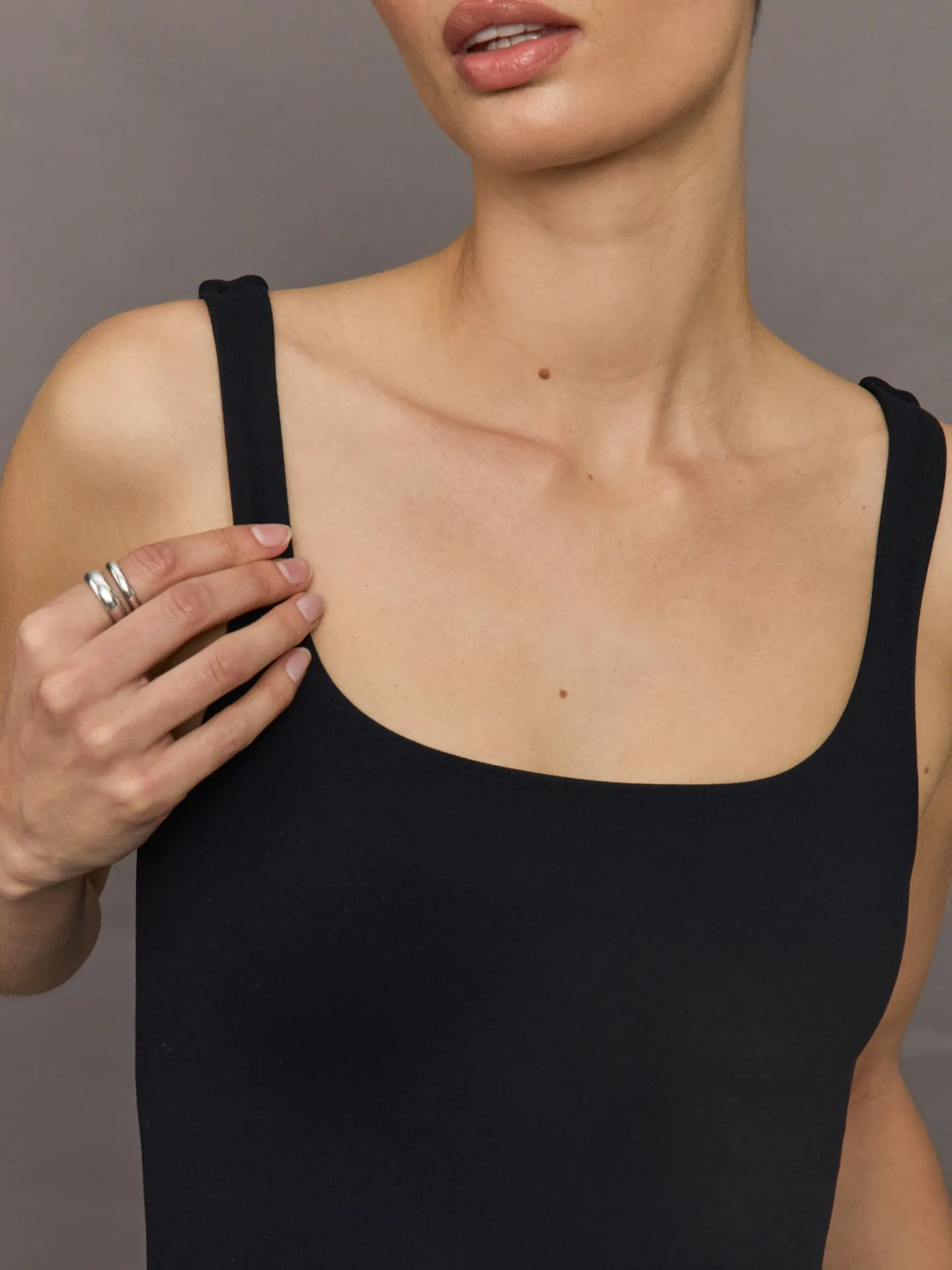 Linen and Melt Dress - Black/White sold by Carbon38 product image thumbnail 5