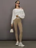 Contrast Waistband Legging in Melt - Chinchilla / White sold by Carbon38