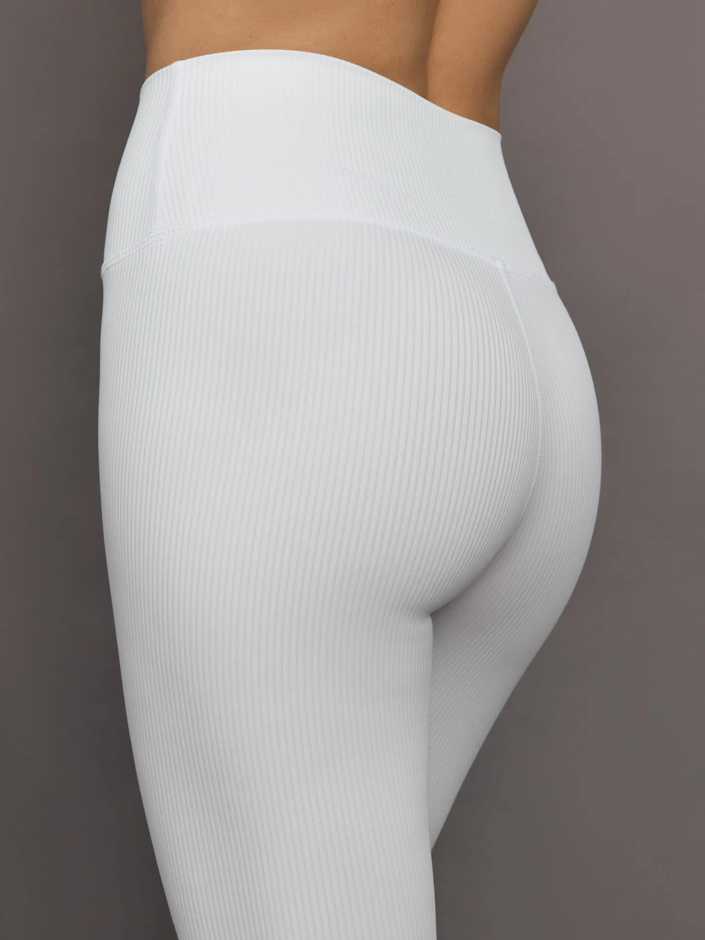 High Rise Legging in Ribbed Melt - White sold by Carbon38 product image thumbnail 5