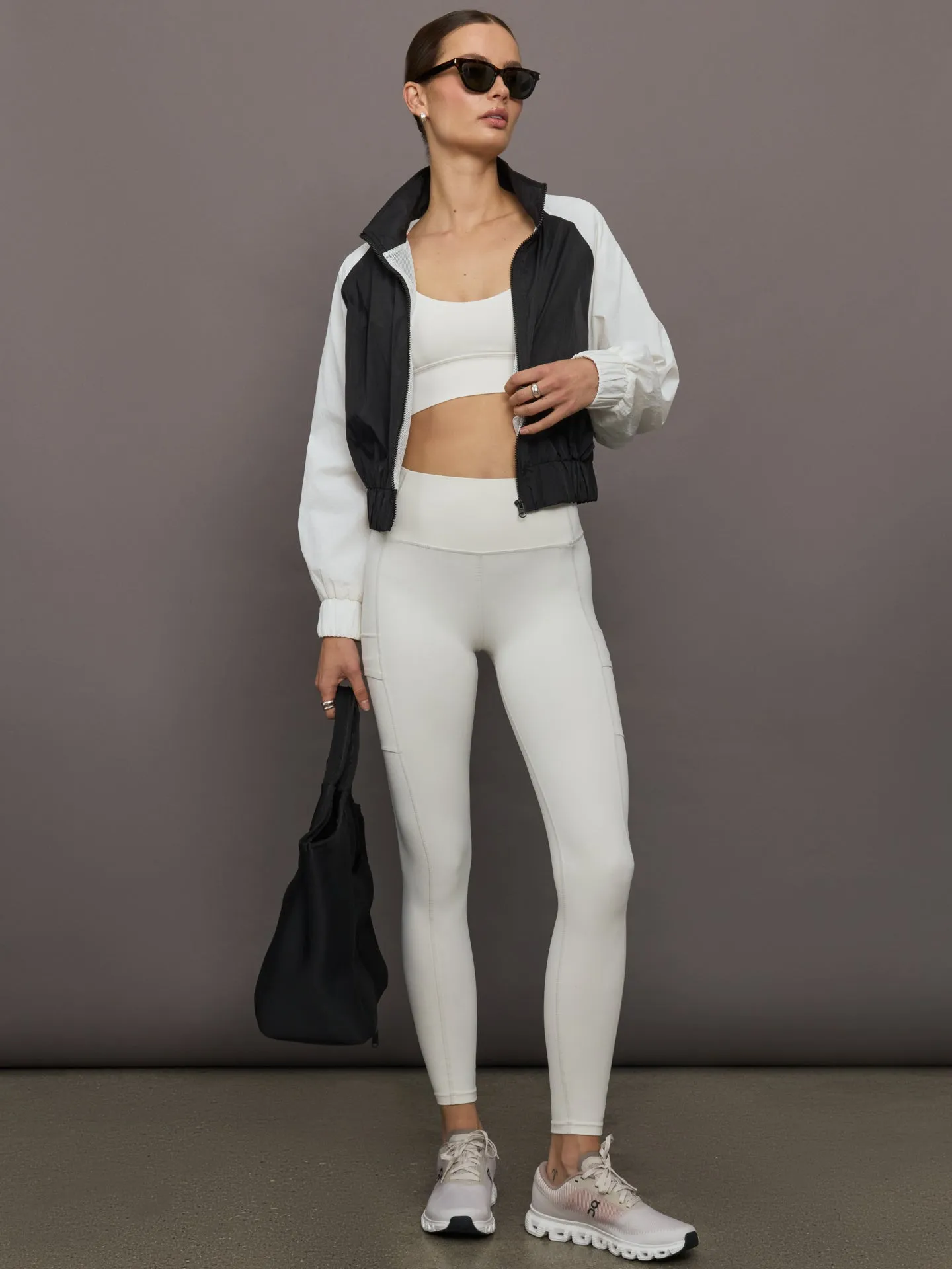 Multi Strap Active Bra in Diamond Compression - Cloud Dancer sold by Carbon38 product image thumbnail 2