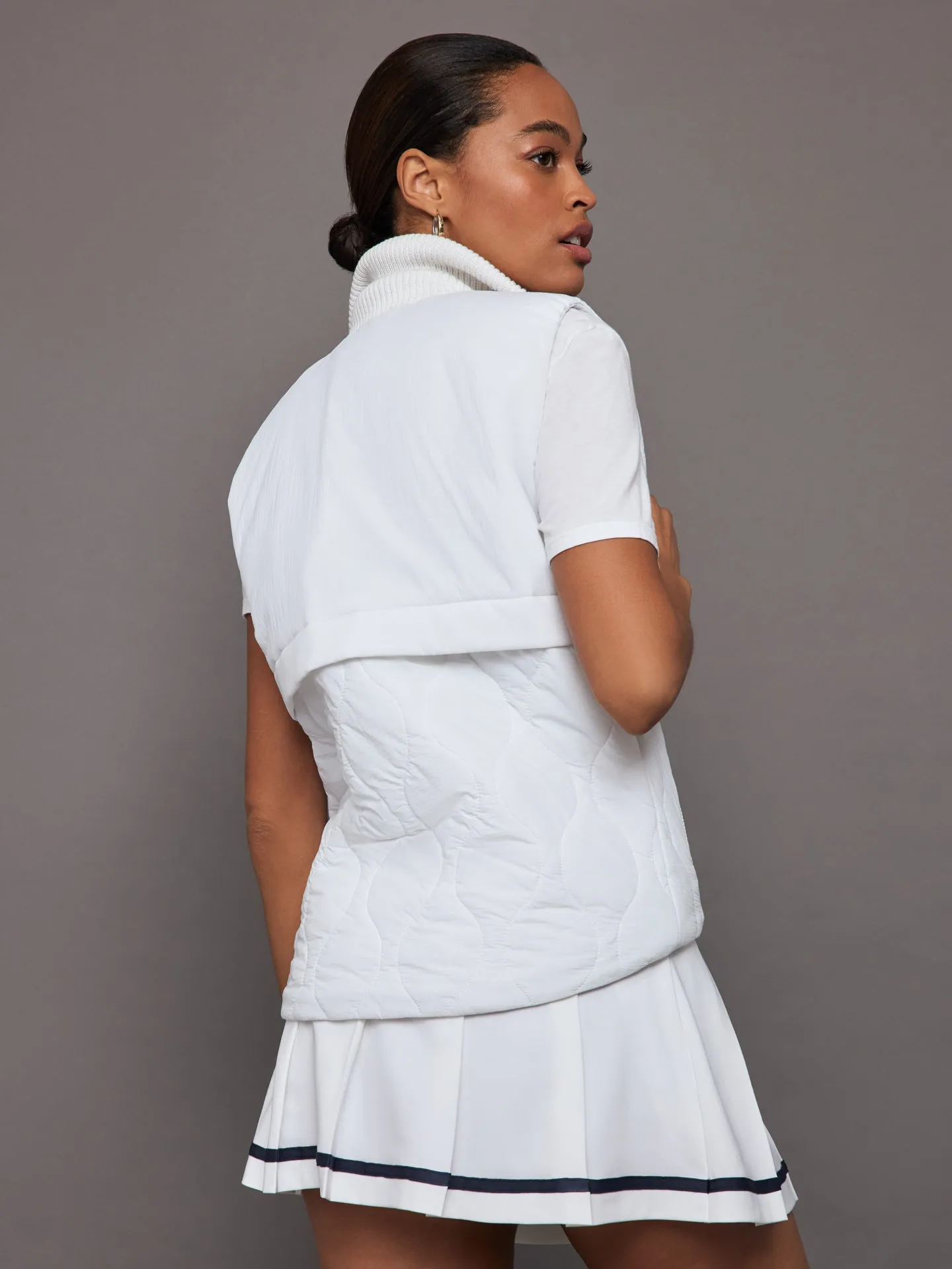 Zarah Quilted Gilet - White sold by Carbon38 product image thumbnail 4