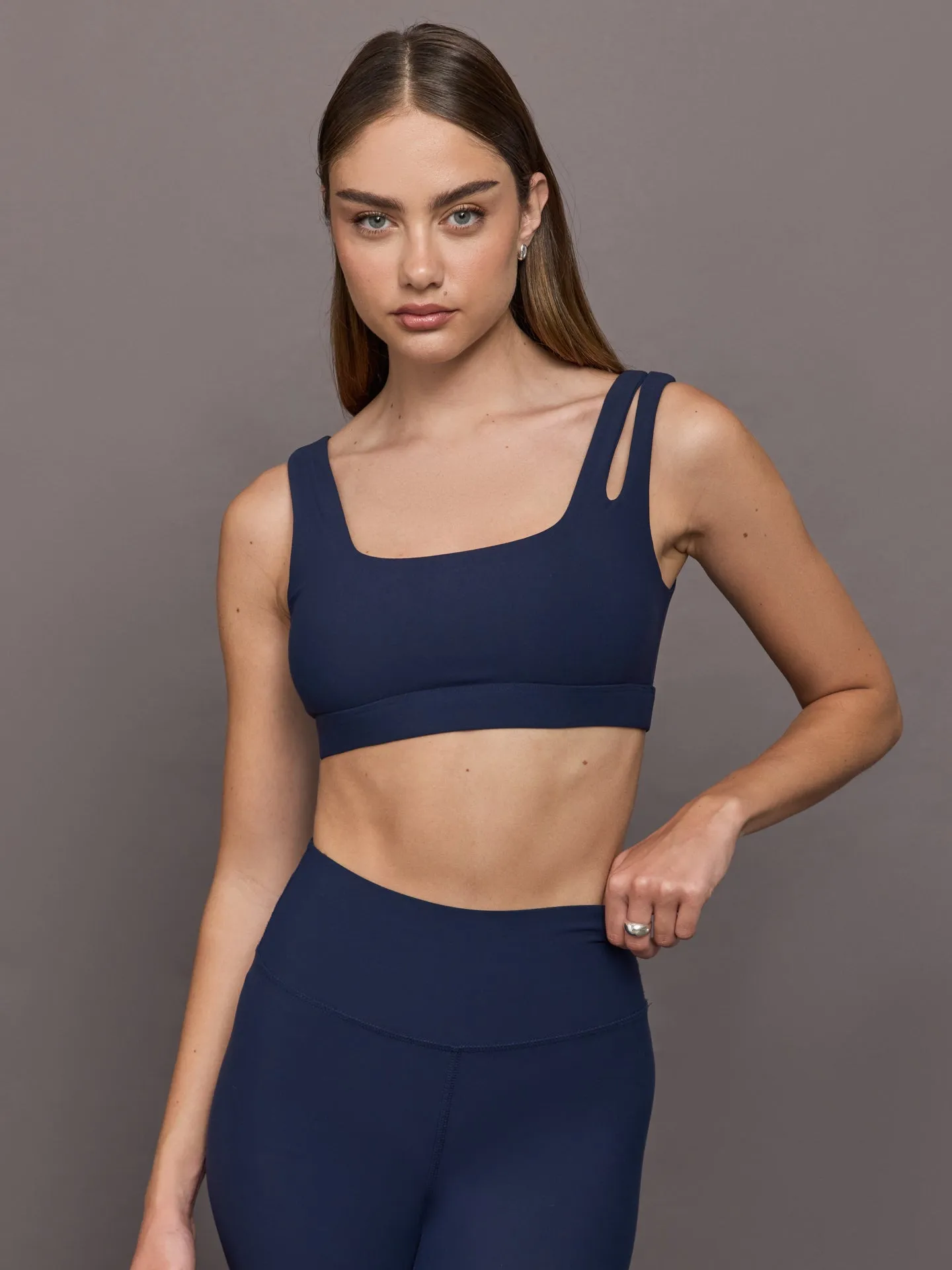 Cutout Bra in Melt - Navy sold by Carbon38