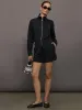 Full Zip Jacket in Interlock - Black sold by Carbon38