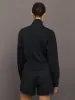 Full Zip Jacket in Interlock - Black sold by Carbon38