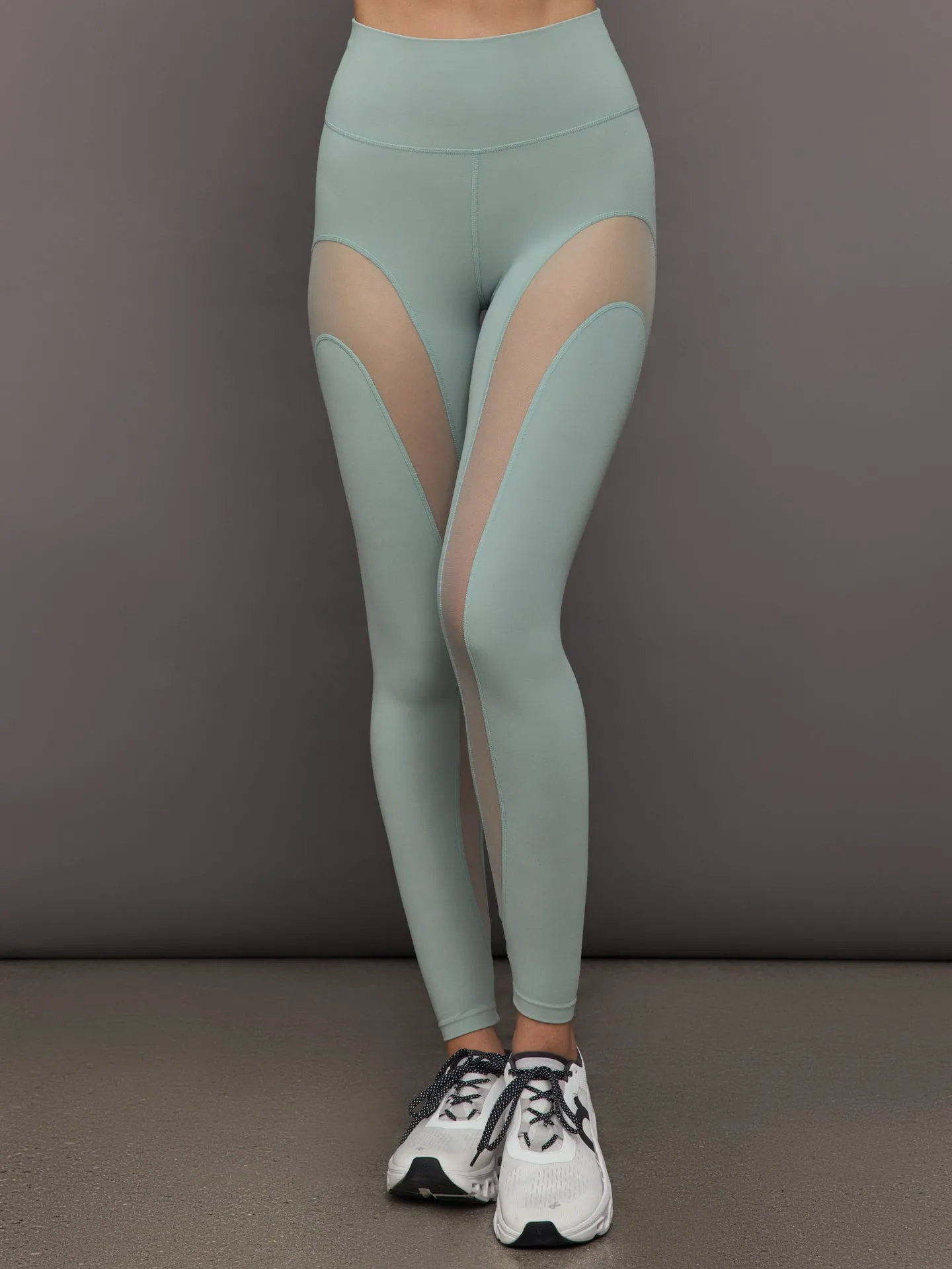 Sheer Spliced Legging in Melt - Sage sold by Carbon38