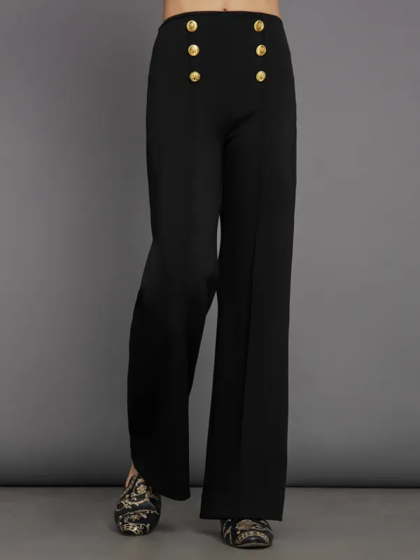 Pull On Sailor Pant - Black sold by Carbon38