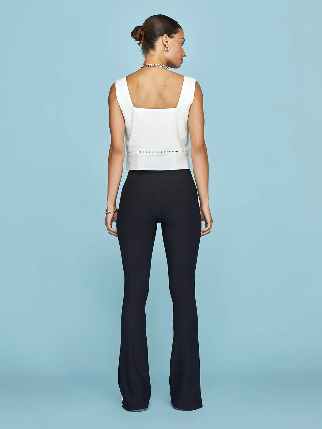 Linen Square Neck Tank - Cream sold by Carbon38 product image thumbnail 2