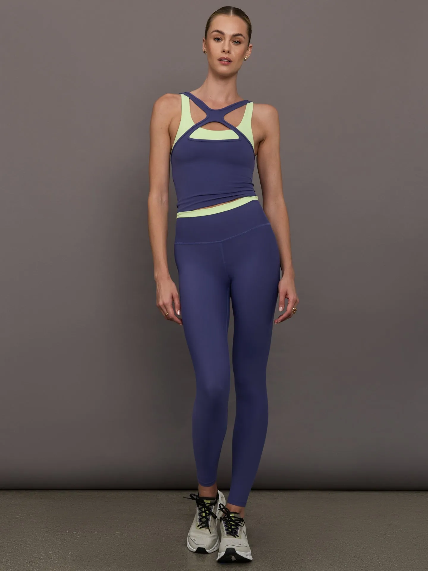 Contrast Waistband Legging in Melt - Future Dusk / Matcha sold by Carbon38 product image thumbnail 2