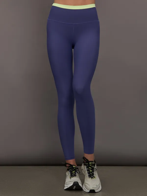 Contrast Waistband Legging in Melt - Future Dusk / Matcha sold by Carbon38