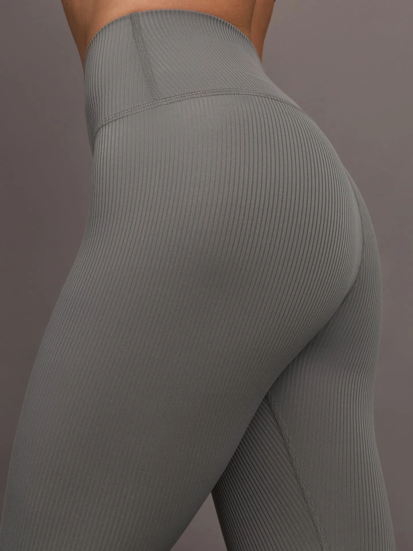 High Rise Legging in Ribbed Melt - Steel Grey sold by Carbon38 product image thumbnail 5
