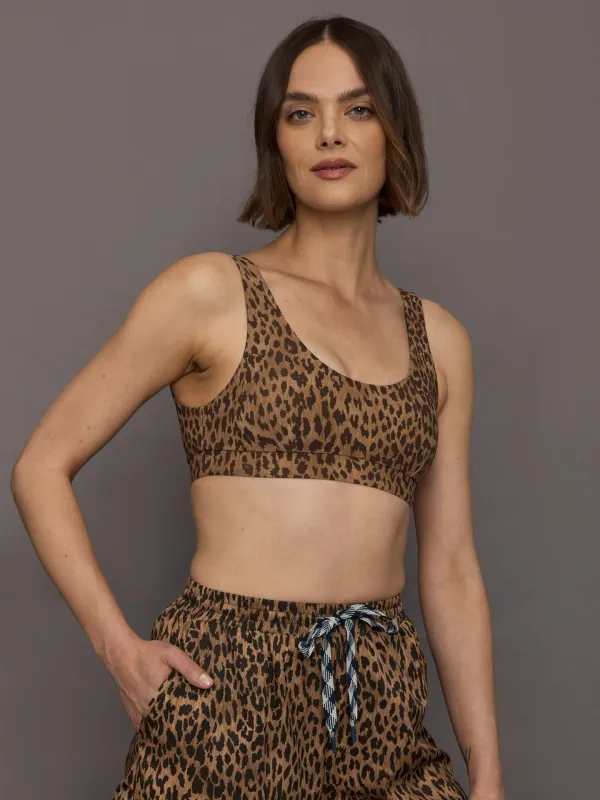 Panthera Scoop Neck Bra - Animal sold by Carbon38