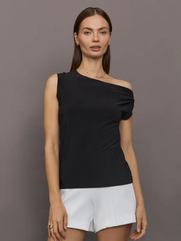 Drop Shoulder top - Black sold by Carbon38