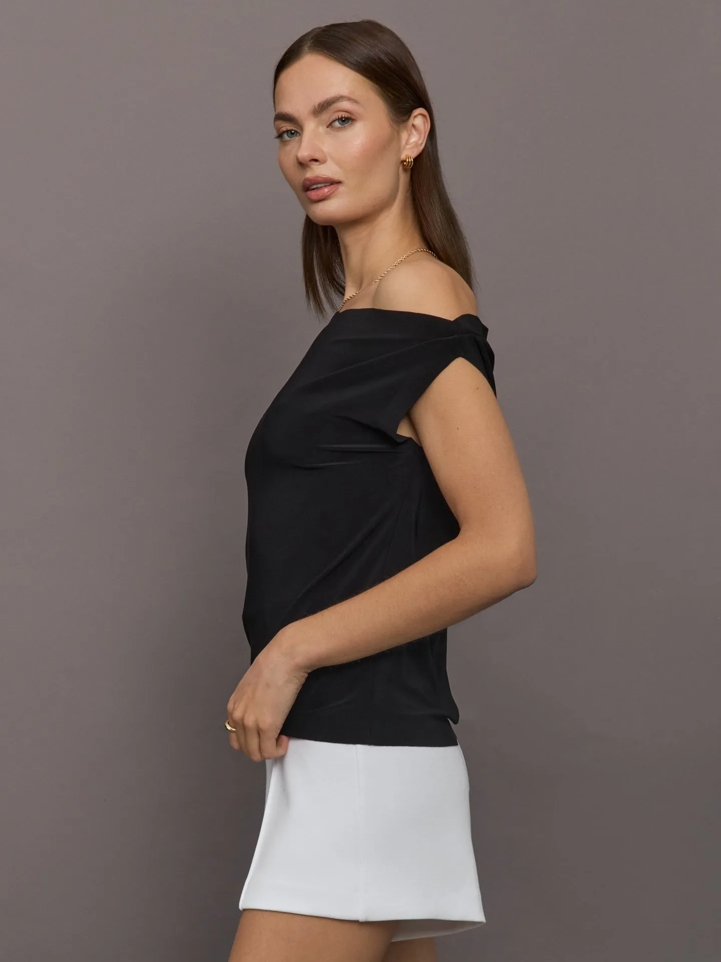 Drop Shoulder top - Black sold by Carbon38 product image thumbnail 4