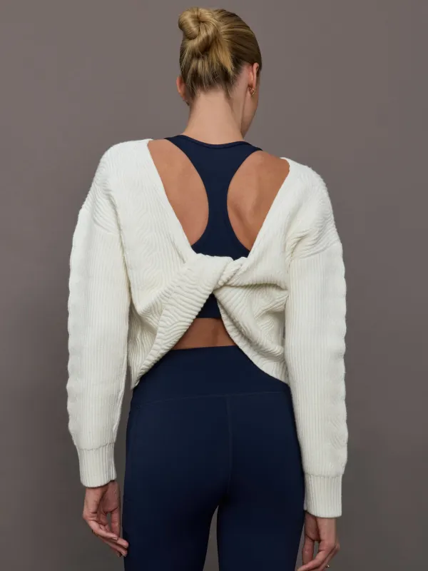 Twist Pullover - Ivory sold by Carbon38