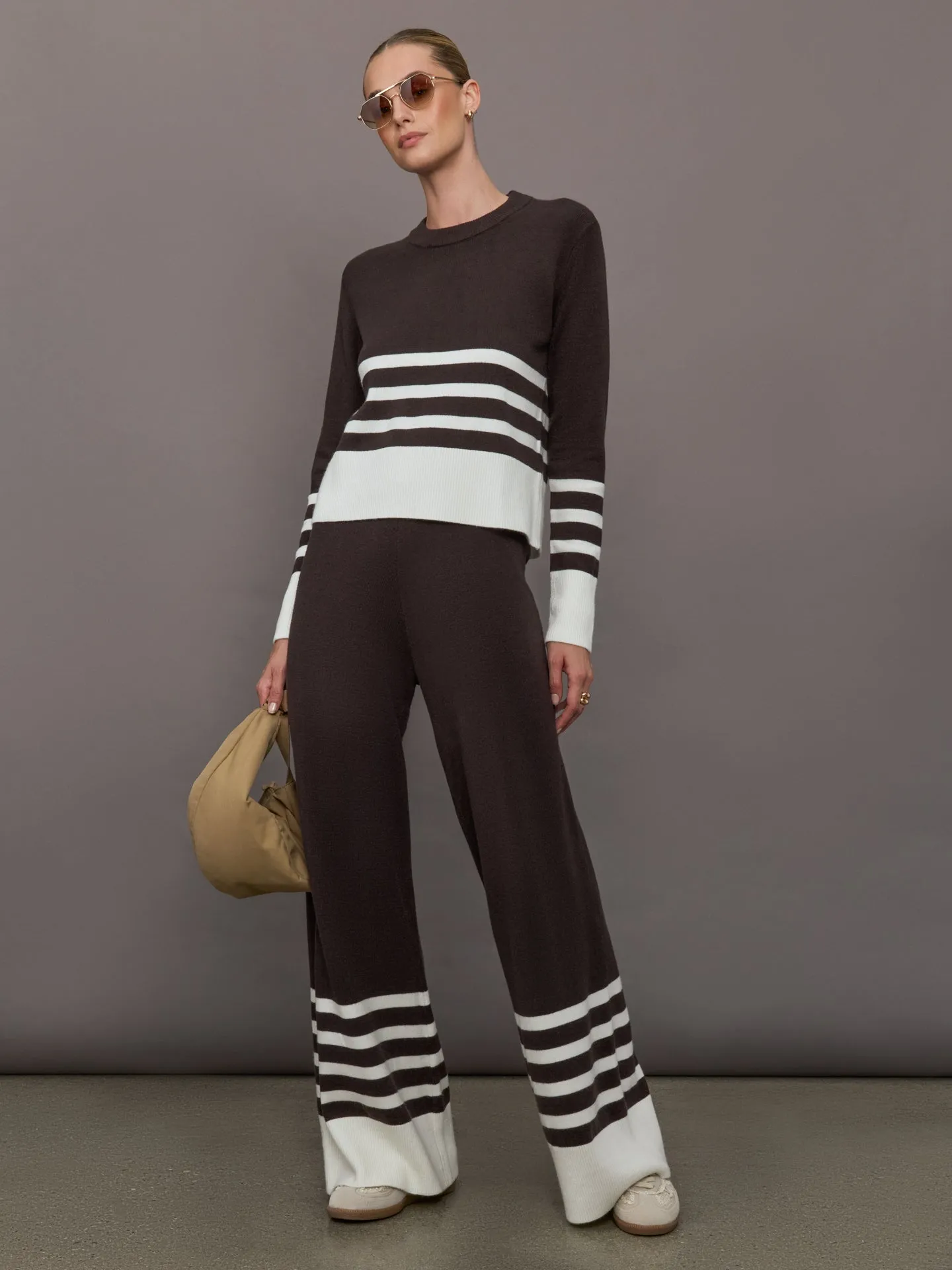 Striped Sweater Pant - Chocolate Torte / Off White sold by Carbon38 product image thumbnail 2