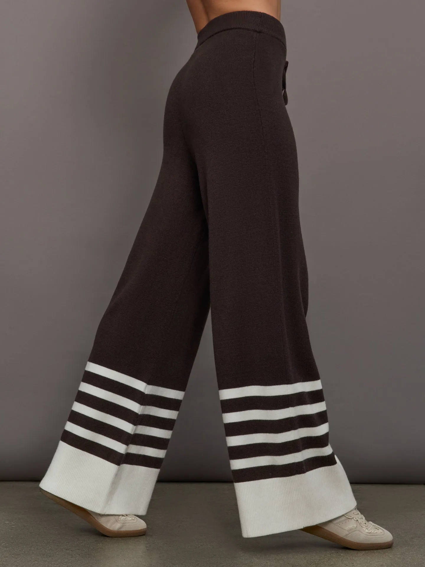 Striped Sweater Pant - Chocolate Torte / Off White sold by Carbon38 product image thumbnail 3