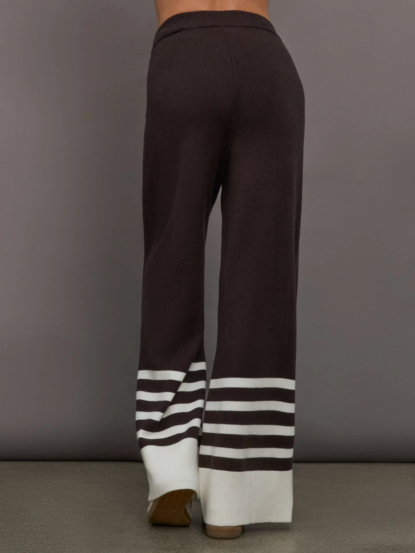 Striped Sweater Pant - Chocolate Torte / Off White sold by Carbon38 product image thumbnail 4