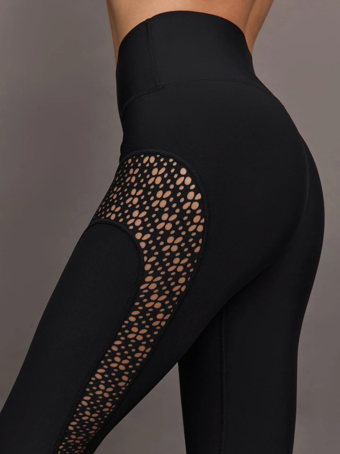 Laser Cut Legging in Diamond Compression - Black sold by Carbon38 product image thumbnail 5