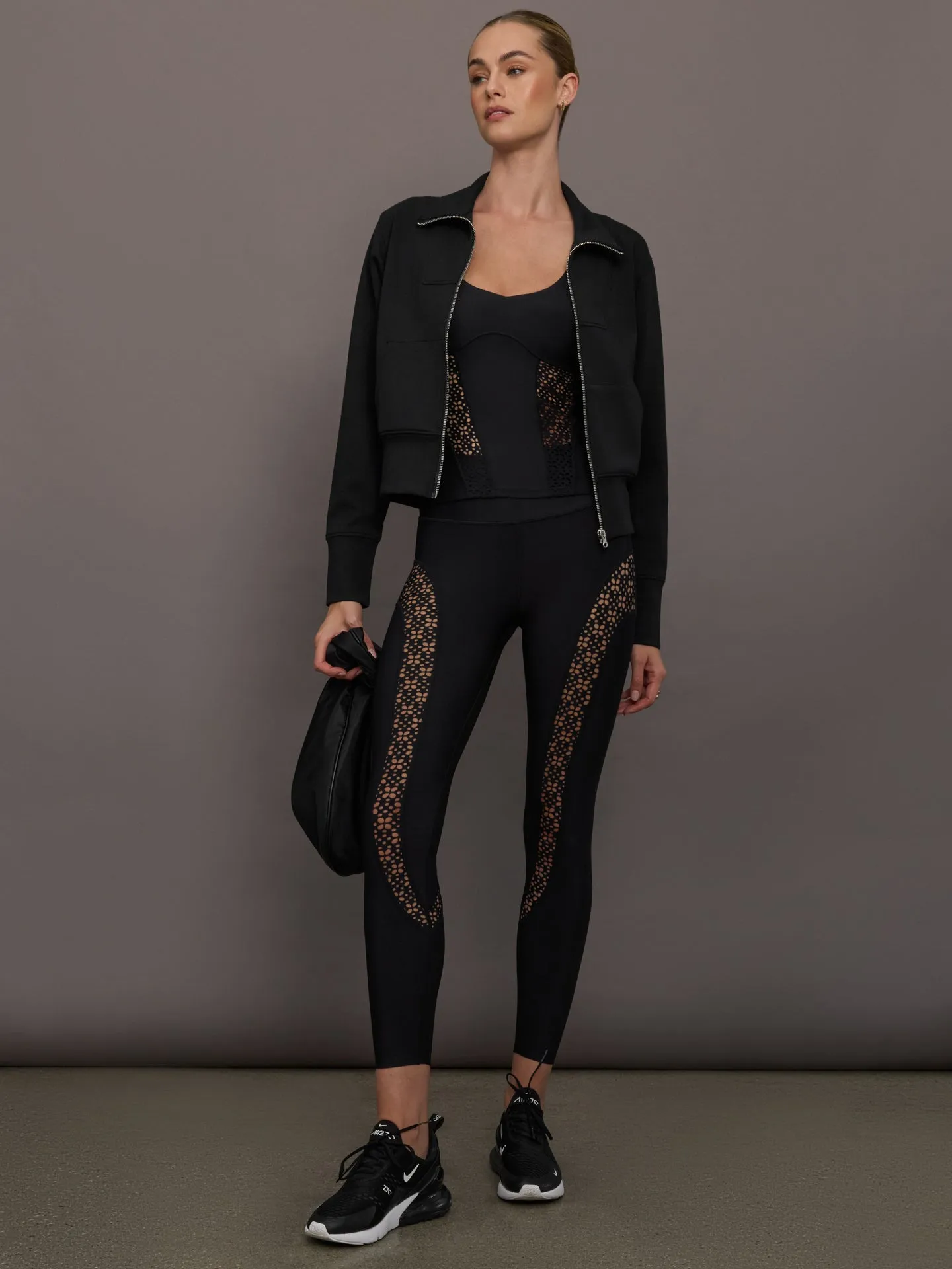 Laser Cut Legging in Diamond Compression - Black sold by Carbon38 product image thumbnail 2