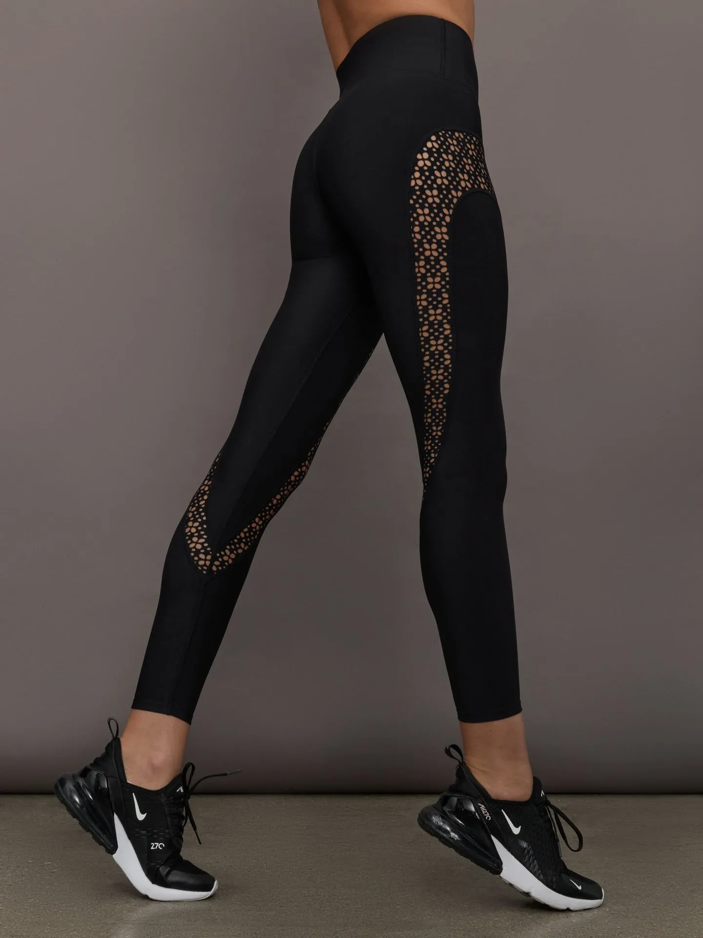 Laser Cut Legging in Diamond Compression - Black sold by Carbon38 product image thumbnail 3