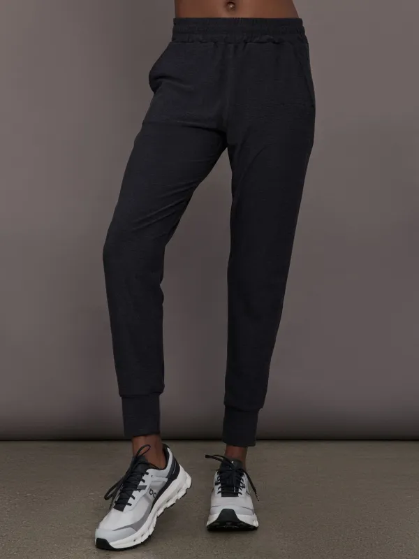 Jogger in Soft Luxe - Heather Black sold by Carbon38