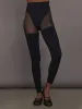 Sheer Thigh High Legging in Melt - Black sold by Carbon38