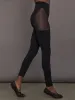 Sheer Thigh High Legging in Melt - Black sold by Carbon38