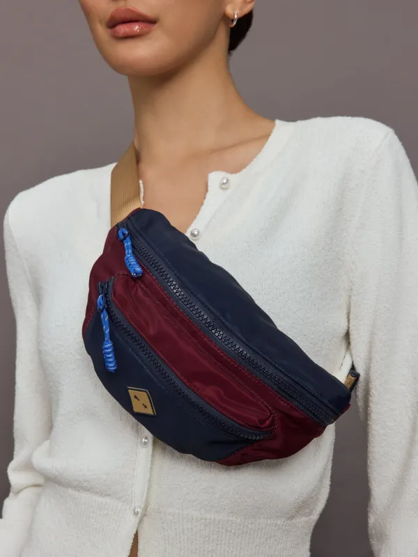 Trail Colour Block Bumbag - Red sold by Carbon38