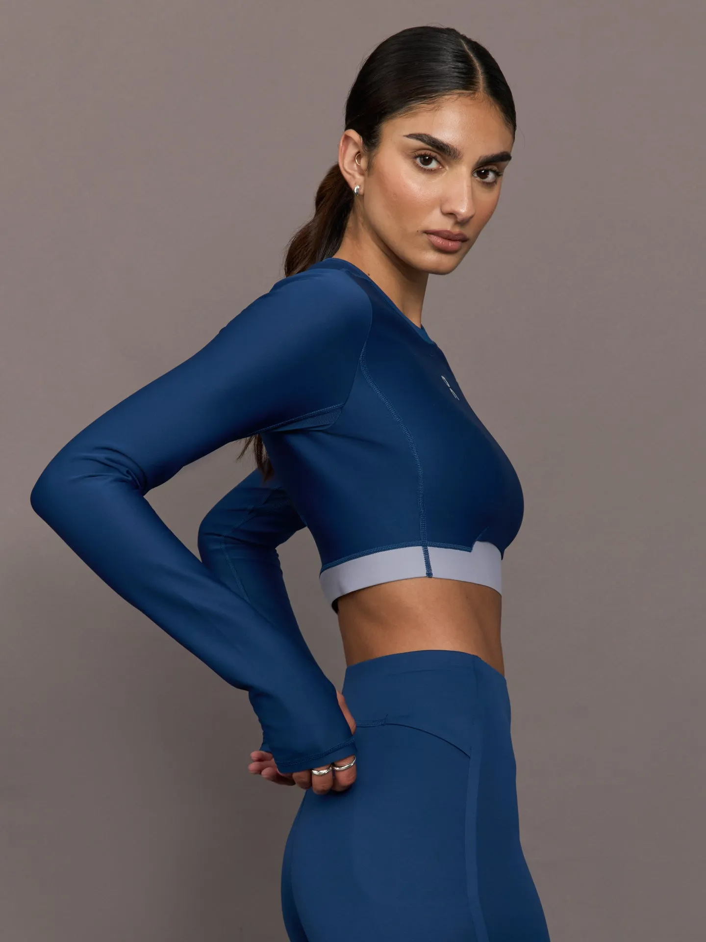 Train Long Sleeve Crop - Tempest sold by Carbon38 product image thumbnail 4