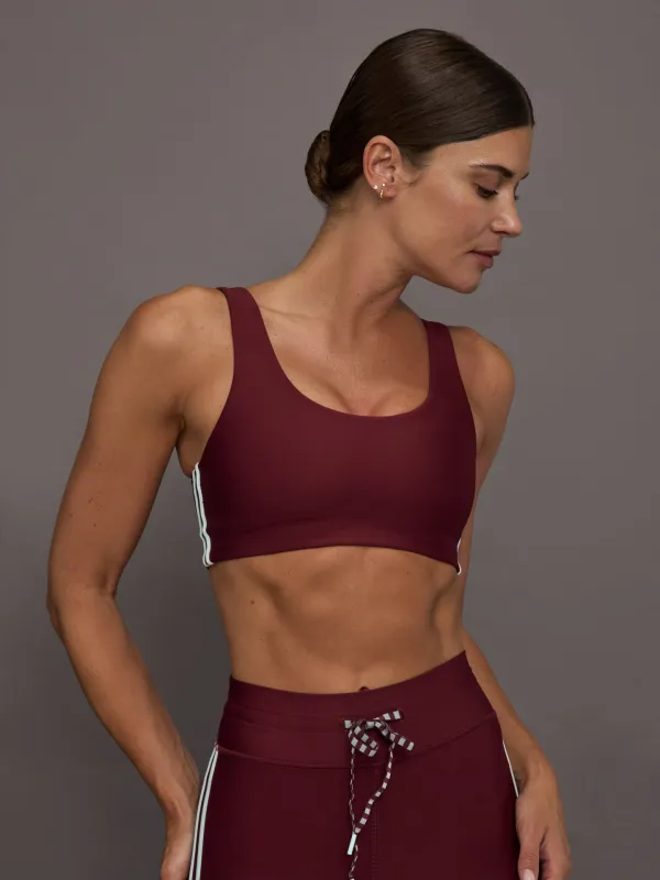 Oxford Harley Scoop Bra - Red sold by Carbon38