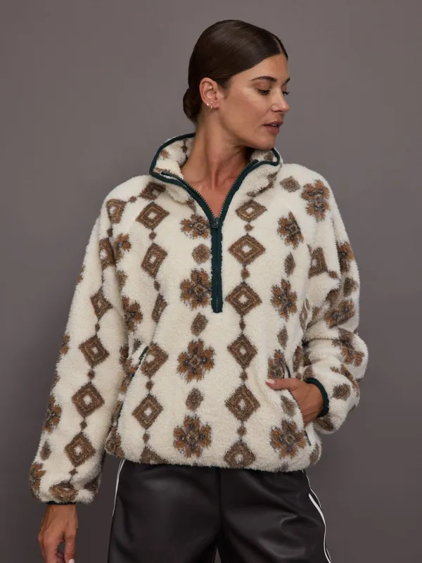 Harlow Fleece Pullover - Abstract sold by Carbon38