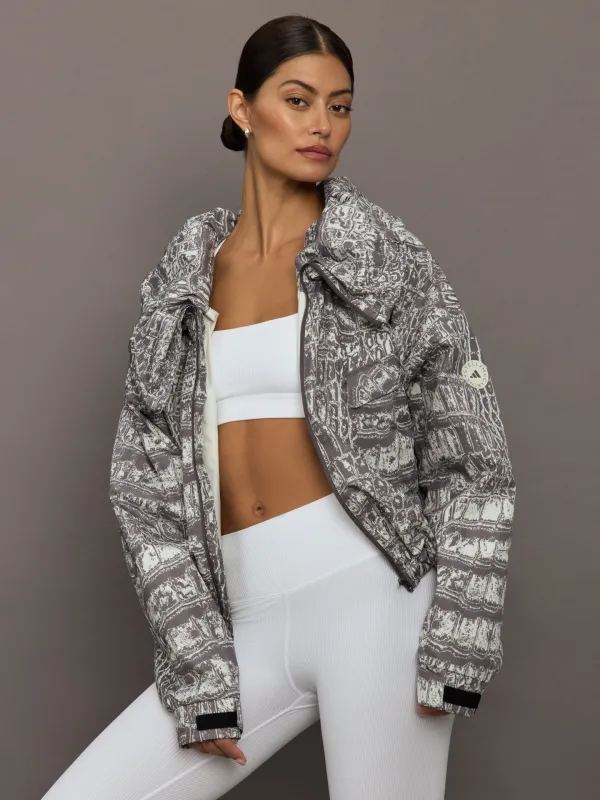 aSMC Item Jacket Printed - Almond Milk-Smc/Charcoal sold by Carbon38