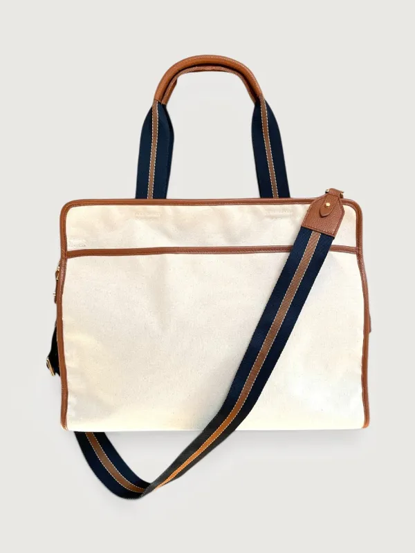 LB Bag - Hazelnut/ Natural Canvas sold by Carbon38