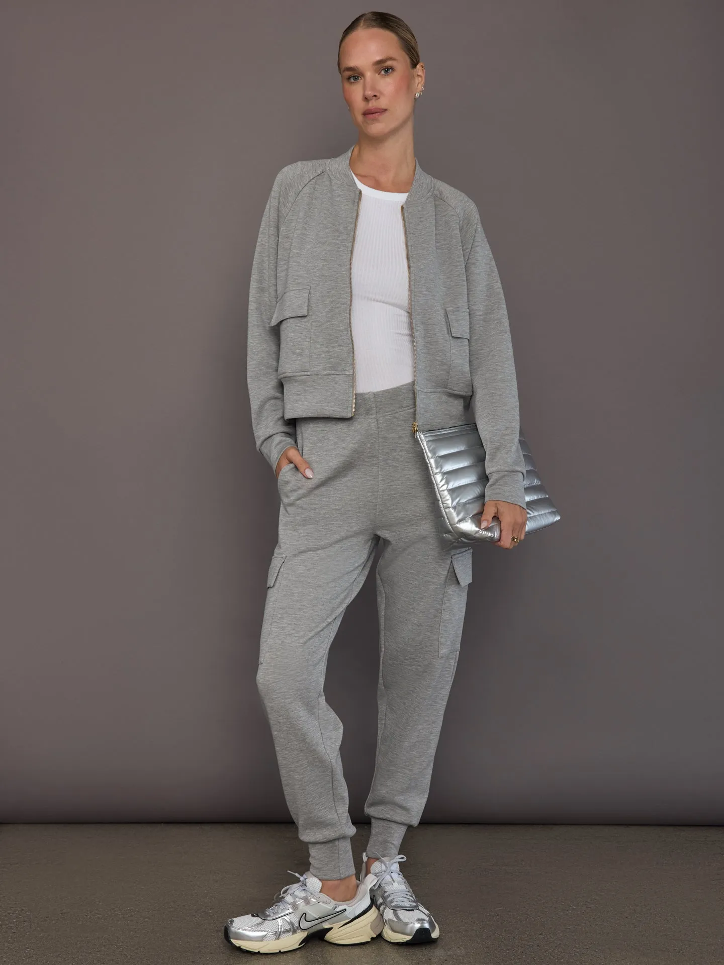 Cargo Jogger in Modal Luxe - Heather Grey sold by Carbon38 product image thumbnail 2