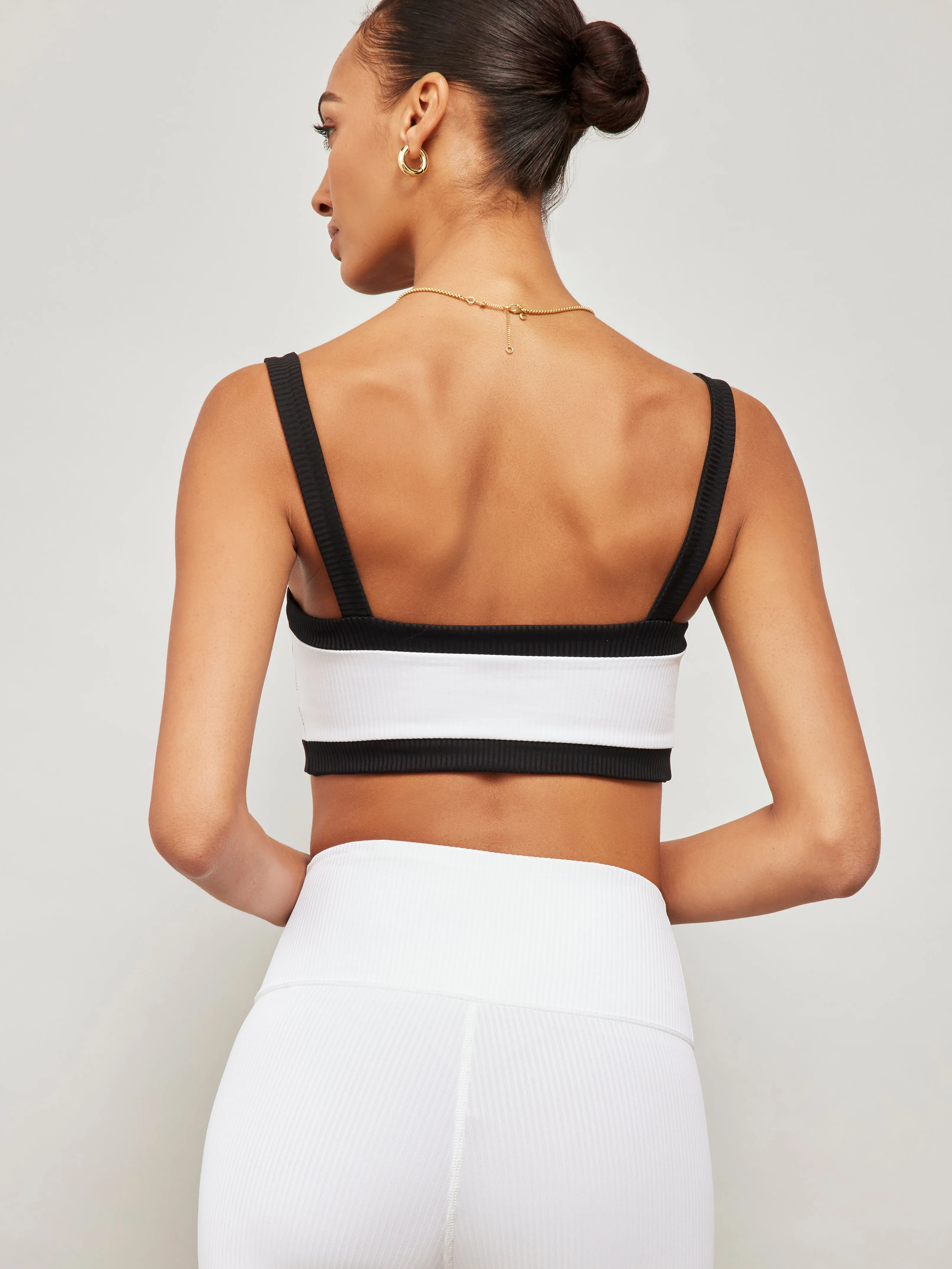 Color Blocked Bra - White And Black sold by Carbon38 product image thumbnail 2