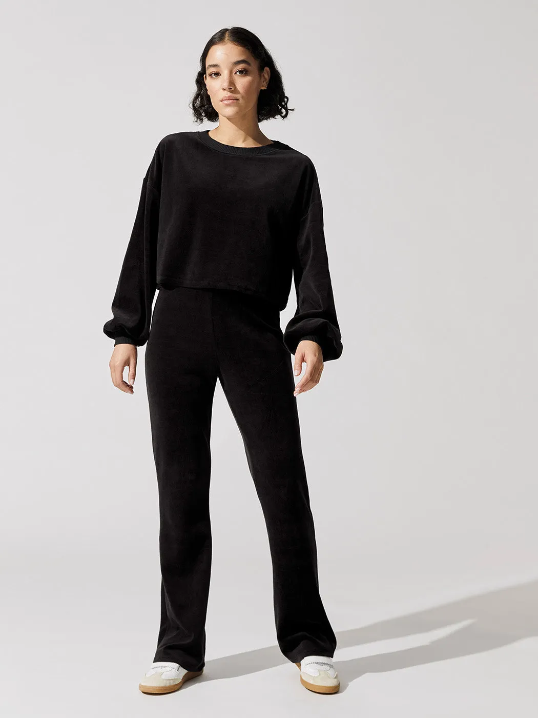 Velour Flare Pants - Black sold by Carbon38 product image thumbnail 2