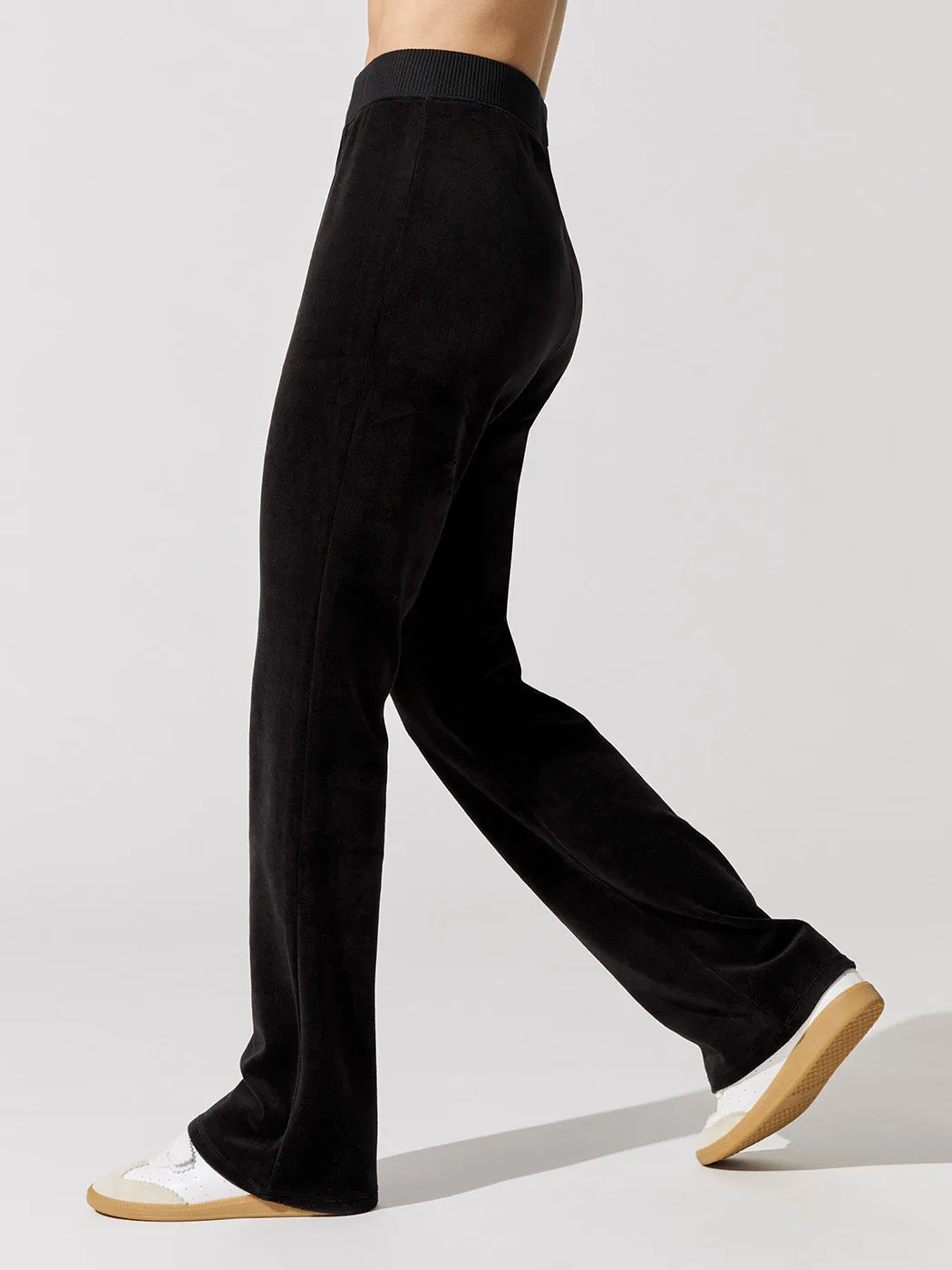 Velour Flare Pants - Black sold by Carbon38 product image thumbnail 4